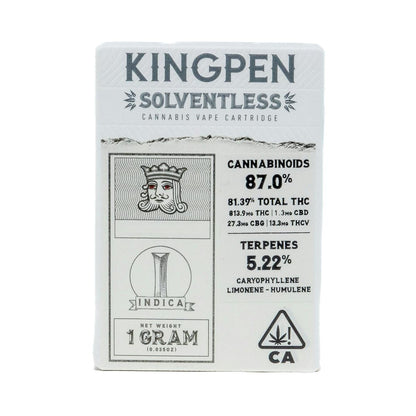 Alien OG Hybrid Solventless Vape Cartridge 1g (KINGPEN)