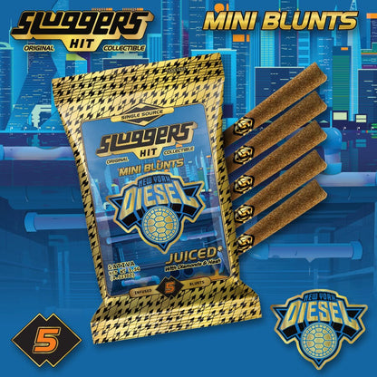 NYC Diesel Sativa Infused Mini Blunts 3.5g 5pk (Sluggers Hit)