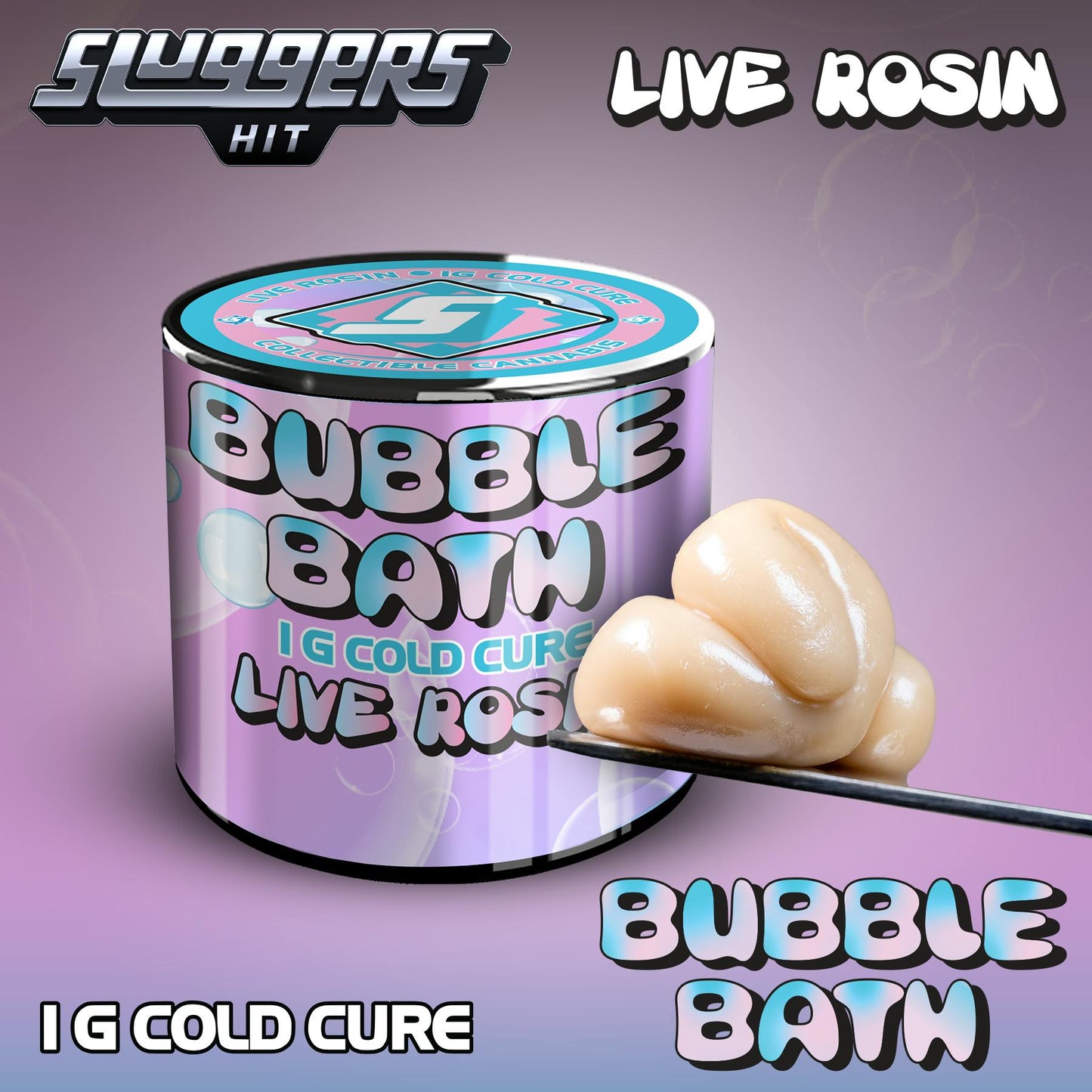 Bubble Bath Live Rosin 1g (Sluggers Hit)