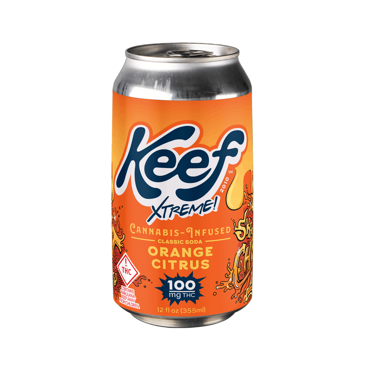 Orange Kush Xtreme Classic Soda 100mg THC (Keef Brands)