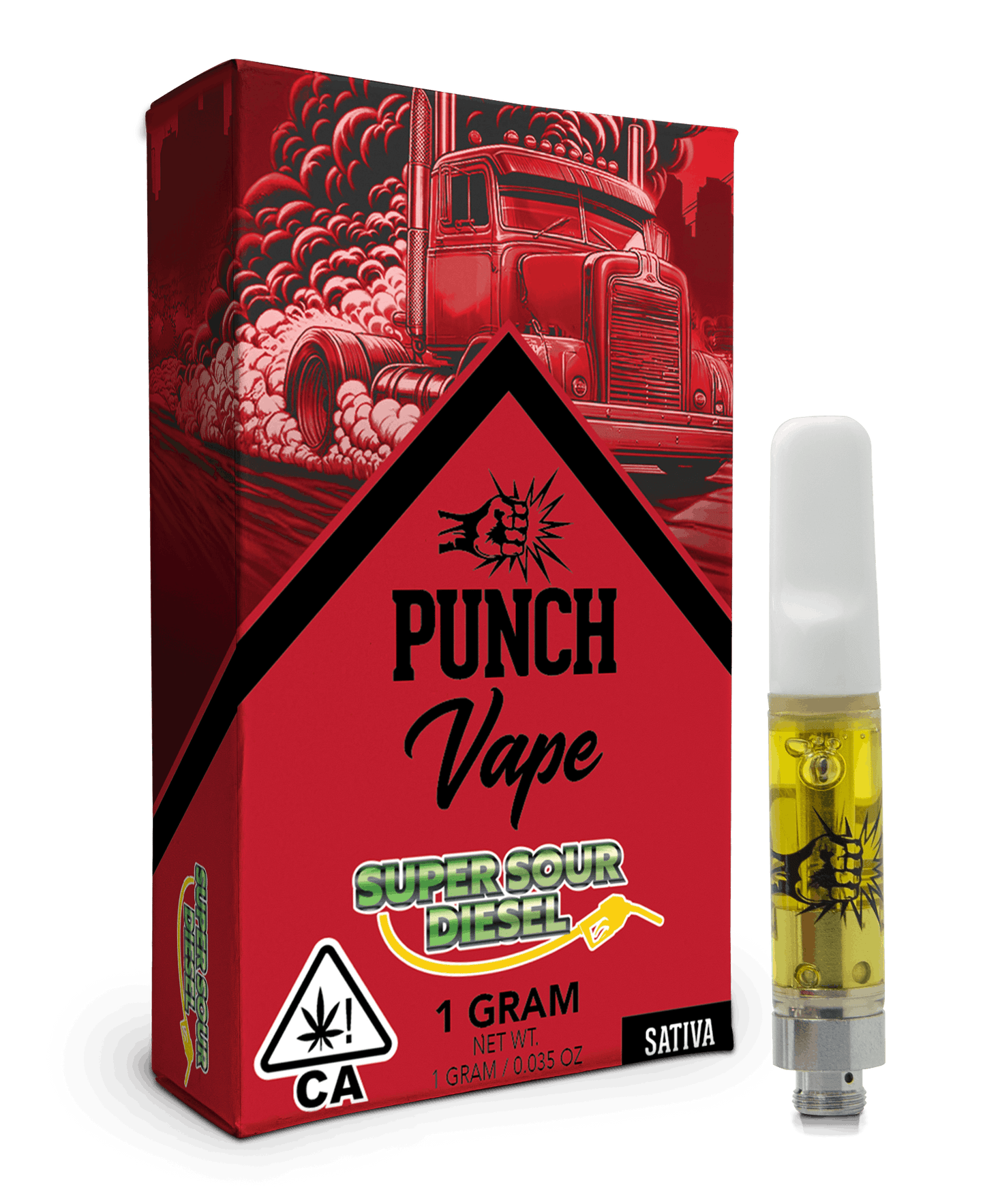 Super Sour Diesel 510 Distillate Cart 1g (Punch Edibles & Extracts)