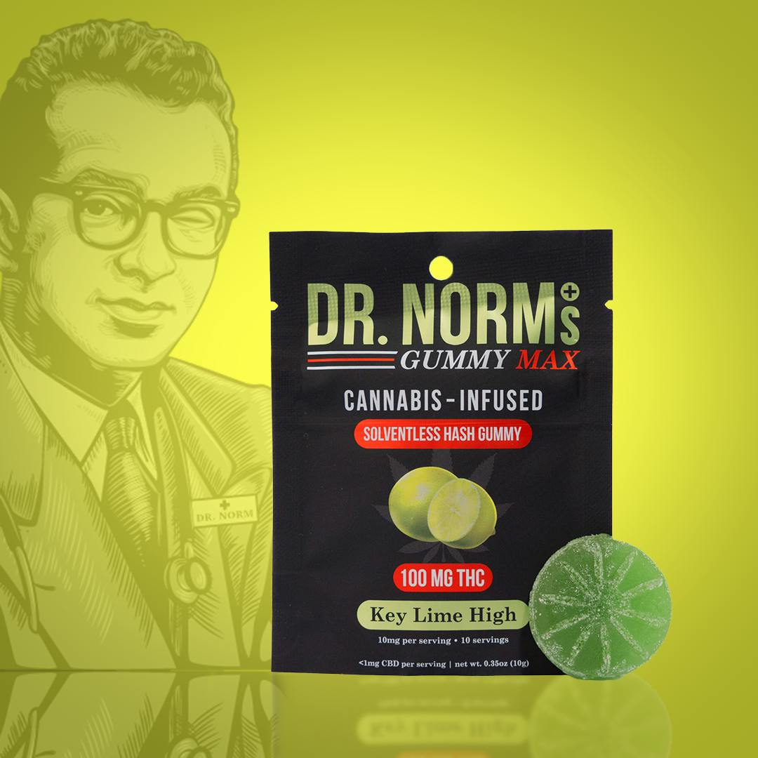Key Lime High MAX Gummy 1pc 100mg THC (Dr. Norm's)
