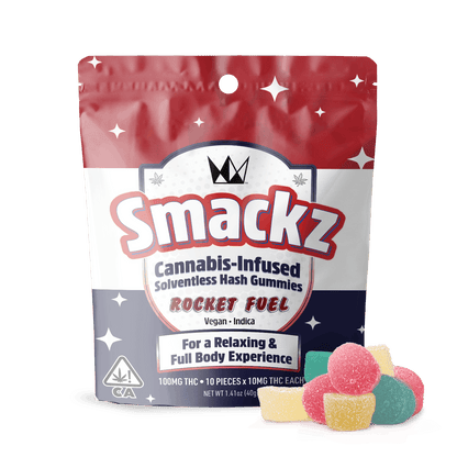 Rocket Fuel Flavored Solventless Water Hash Gummies 10x 10mg (West Coast Cure)