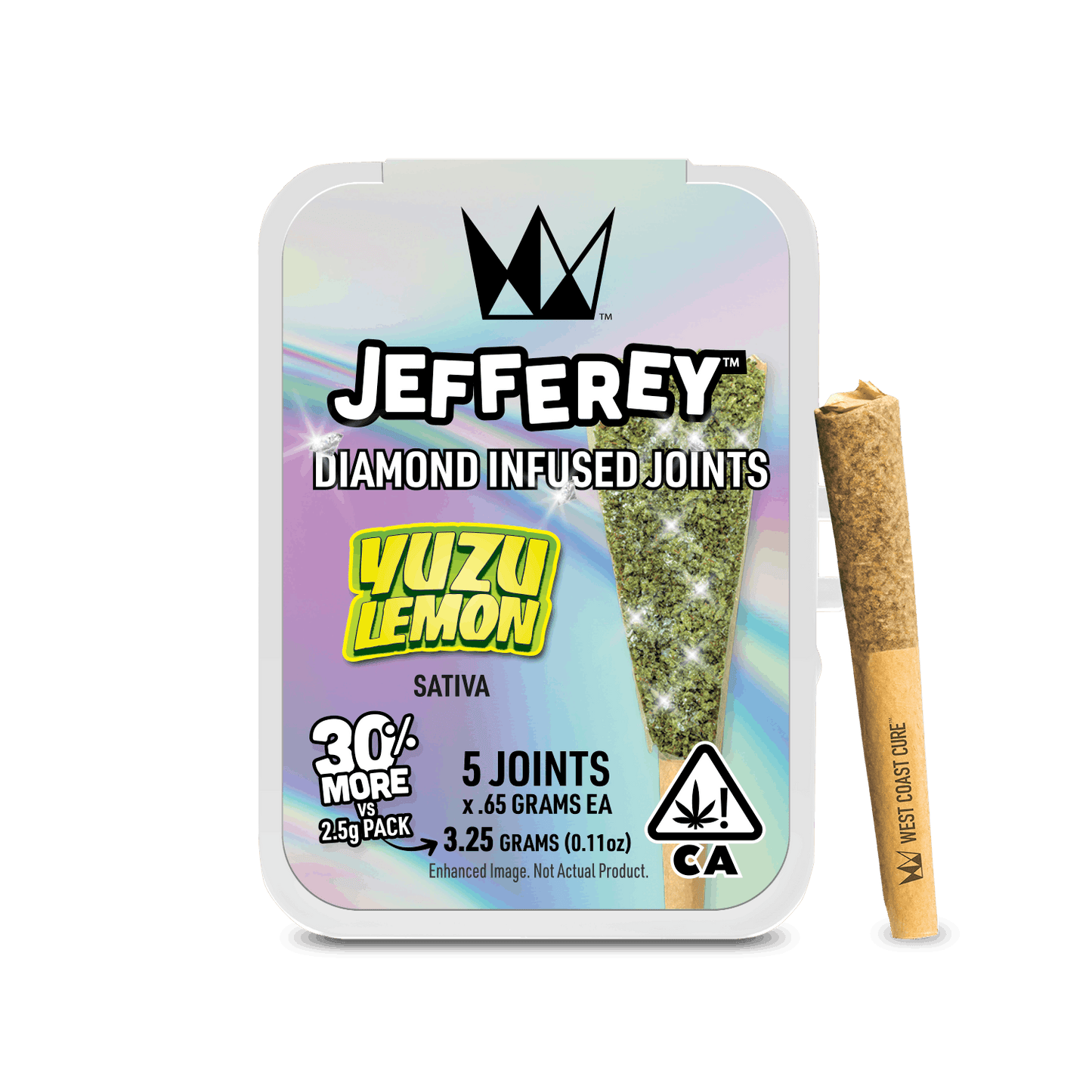 Yuzu Lemon Jefferey Infused Joint .65g 5pk 3.25 (West Coast Cure)