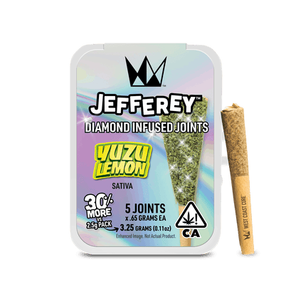 Yuzu Lemon Jefferey Infused Joint .65g 5pk 3.25 (West Coast Cure)
