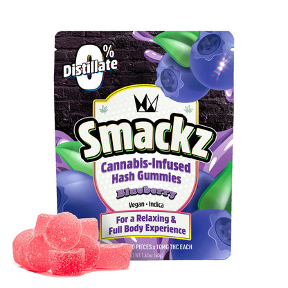 Blueberry Flavored Solventless Water Hash Gummies 10x 10mg (West Coast Cure)