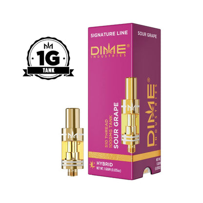 Sour Grape Signature Line Tank Vape 1g (Dime Industries)