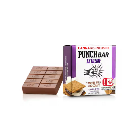 S'mores Milk Chocolate PunchBar 1000mg THC (Punch Edibles & Extracts)