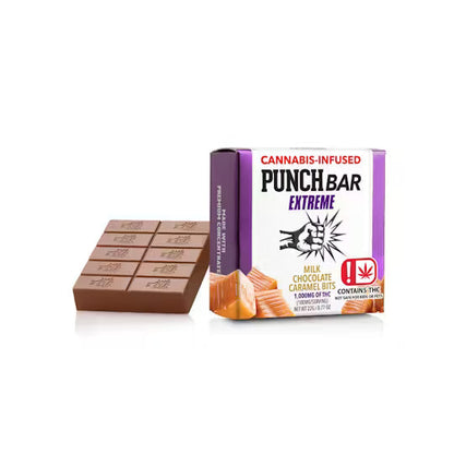 Milk Chocolate Caramel Bits PunchBar 1000mg THC (Punch Edibles & Extracts)