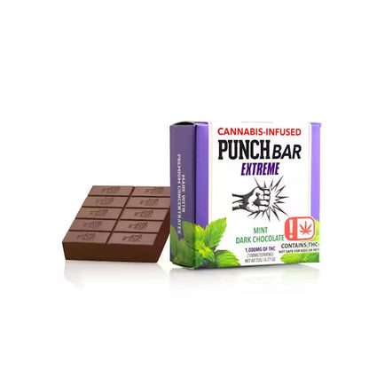 Mint Dark Chocolate PunchBar 1000mg THC (Punch Edibles & Extracts)