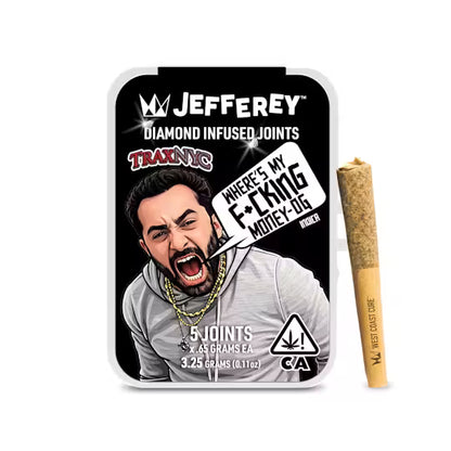 Where's My F*cking Money OG Jefferey Infused Joint .65g 5pk (West Coast Cure)