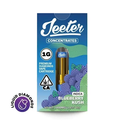 Blueberry Kush Liquid Diamonds Vape Cartridge 1g (Jeeter Juice)