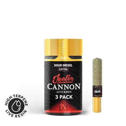 Sour Diesel Jeeter Cannon Live Rosin 3pk 1.5g (Jeeter)