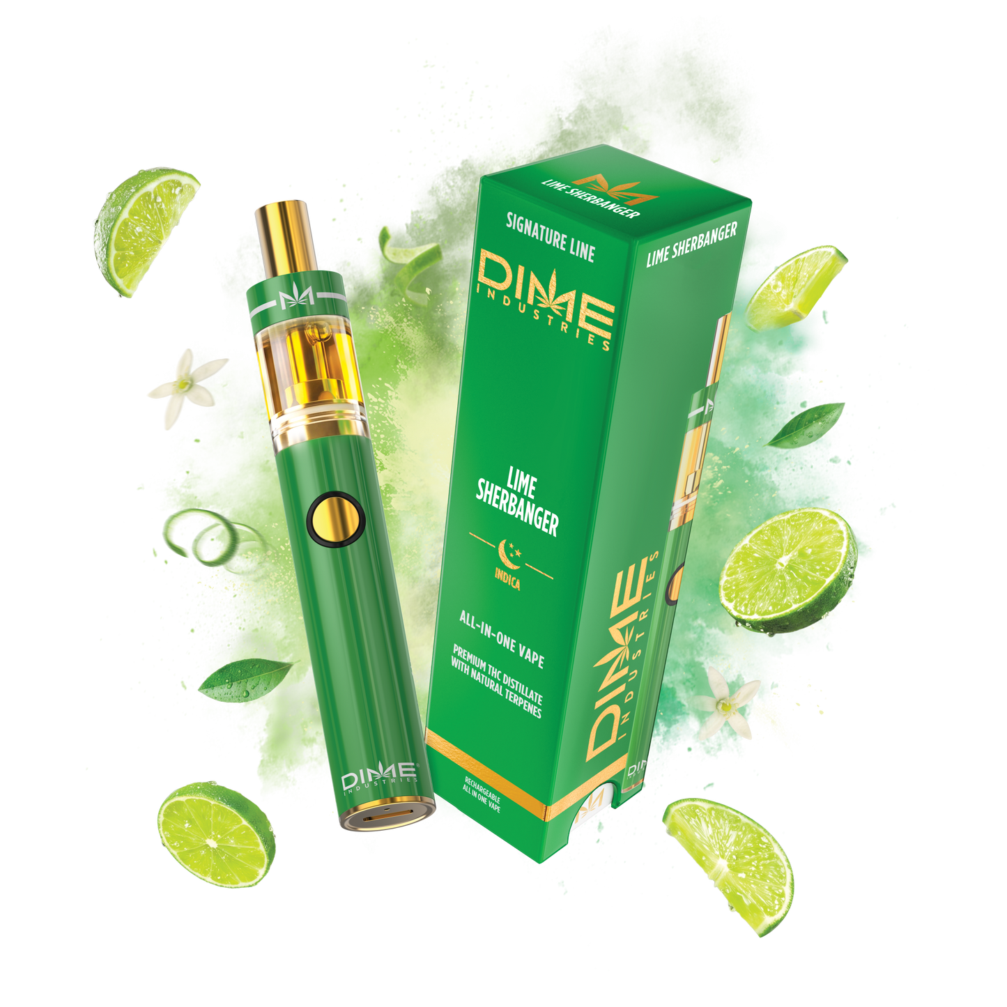 Lime Sherbanger Signature Line Disposable 2G (Dime Industries)