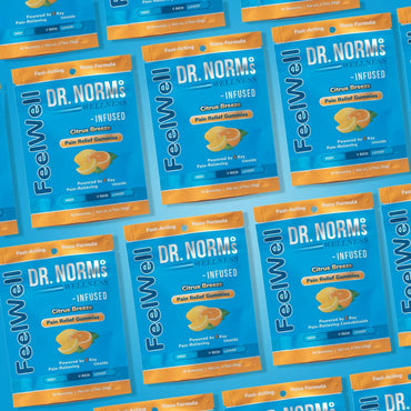 Citrus Breeze FeelWell Fast-Acting Pain Relief Gummies 10pk 100mg THC (Dr. Norm's)