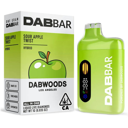 Sour Apple Twist Liquid Diamond DabBar Disposable 2g (Dabwoods)