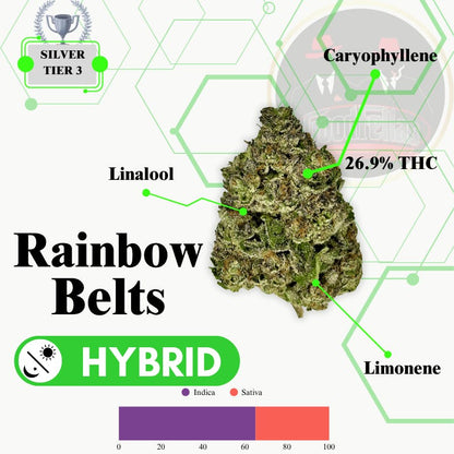 Rainbow Belts - Indoor Flower - Silver Tier 3