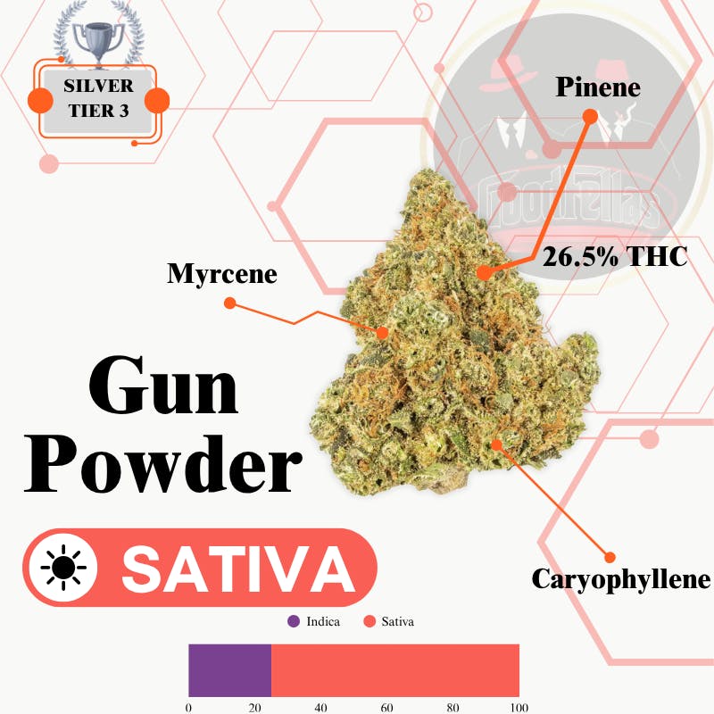 Gun Powder - Indoor Flower - Silver Tier 3