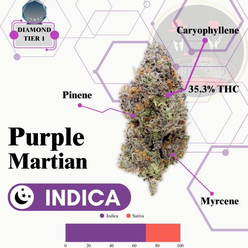 Purple Martian - Indoor Flower - Diamond Tier 1