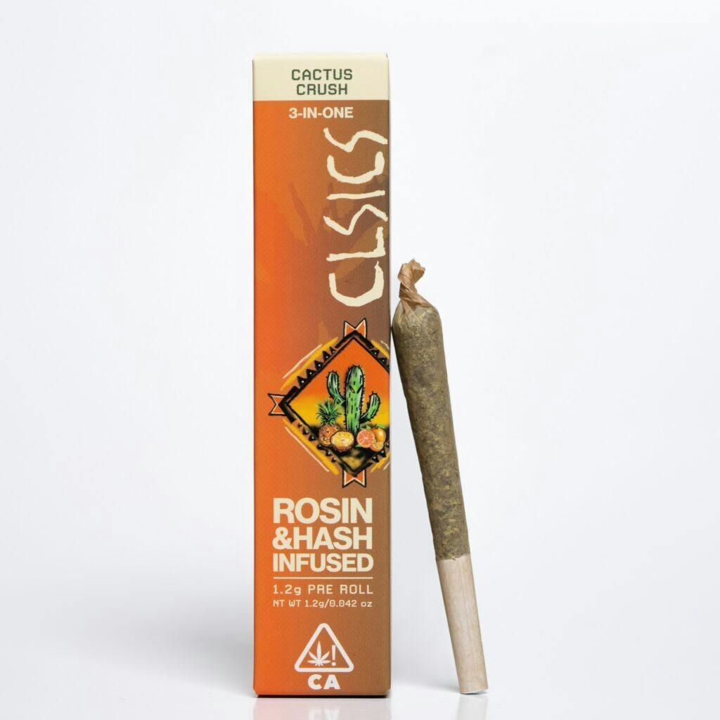 Cactus Crush TRIFECTA Hash/Rosin/Flower Pre Roll 1.2g (CLSICS Rosin & Rosin Infused Pre Rolls)