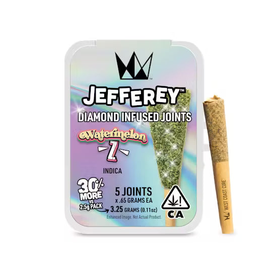 Watermelon Z Jefferey Infused Joint .65g 5pk 3.25g (West Coast Cure)