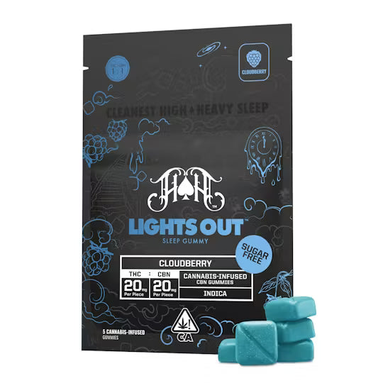 Cloudberry: Sativa Lights Out RCS Gummies 10pk (Heavy Hitters)