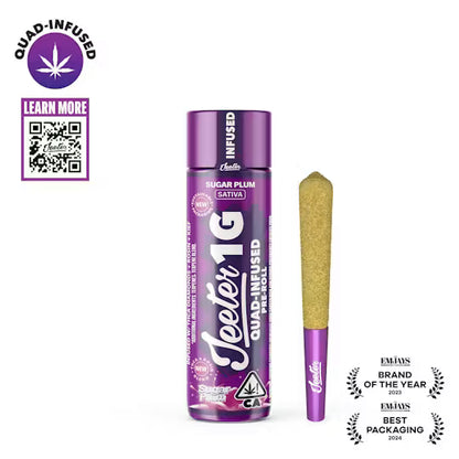 Sugar Plum Quad-Infused Jeeter Joint 1g (Jeeter)