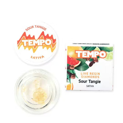 Sour Tangie Sativa Live Resin Diamonds 1g (Tempo)