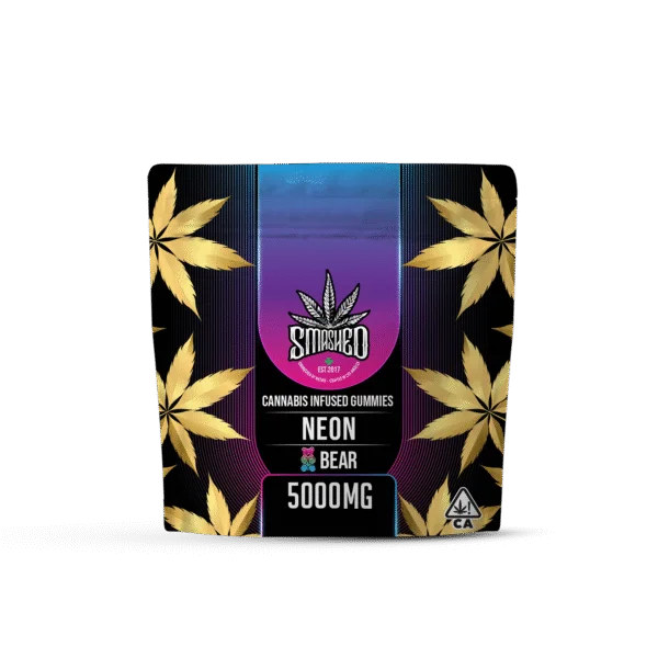 Neon Bears Cannabis Infused Gummies 20pk 5000mg THC (Smashed)