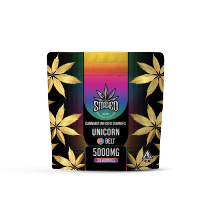 Unicorn Belts Cannabis Infused Gummies 20pk 5000mg THC (Smashed)