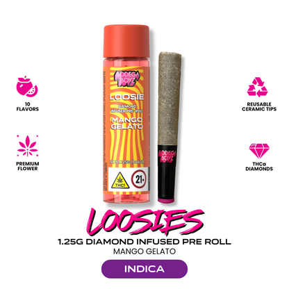 Mango Gelato Loosie Diamond Infused Pre-Roll 1.25g (Bodega Boyz)