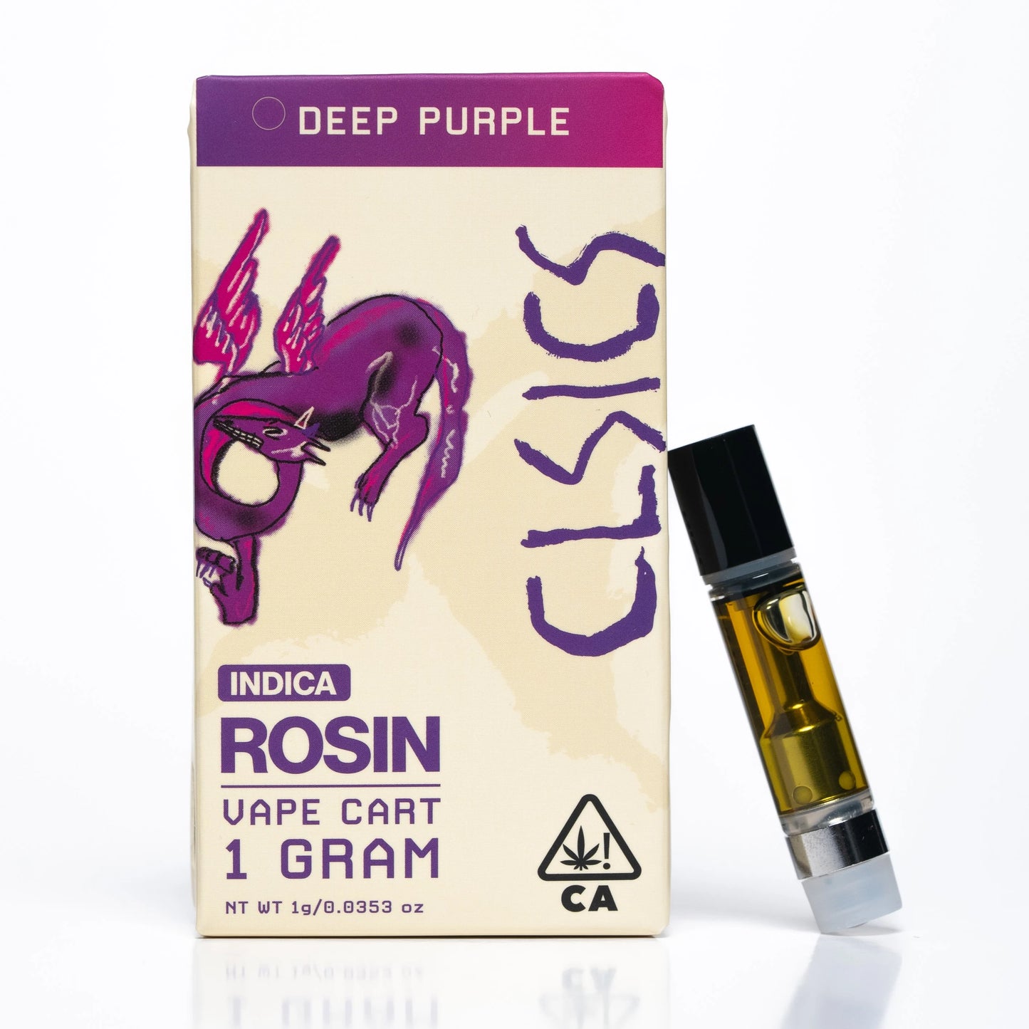 Deep Purple Live Rosin Vape Cartridge 1g (CLSICS Rosin & Rosin Infused Pre Rolls)