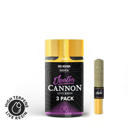 OG Kush Jeeter Cannon Live Rosin 3pk 1.5g (Jeeter)