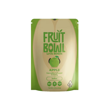 Apple Live Rosin Gummies 10pk  100mg THC  (Fruit Bowl)