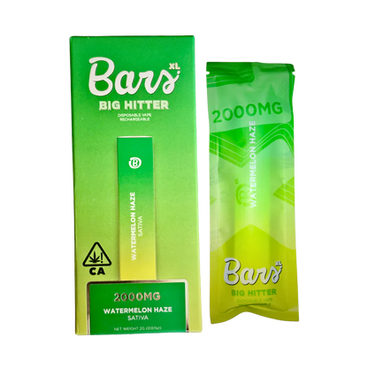 Watermelon Haze Live Resin Disposable Vape 2g (Bars XL)