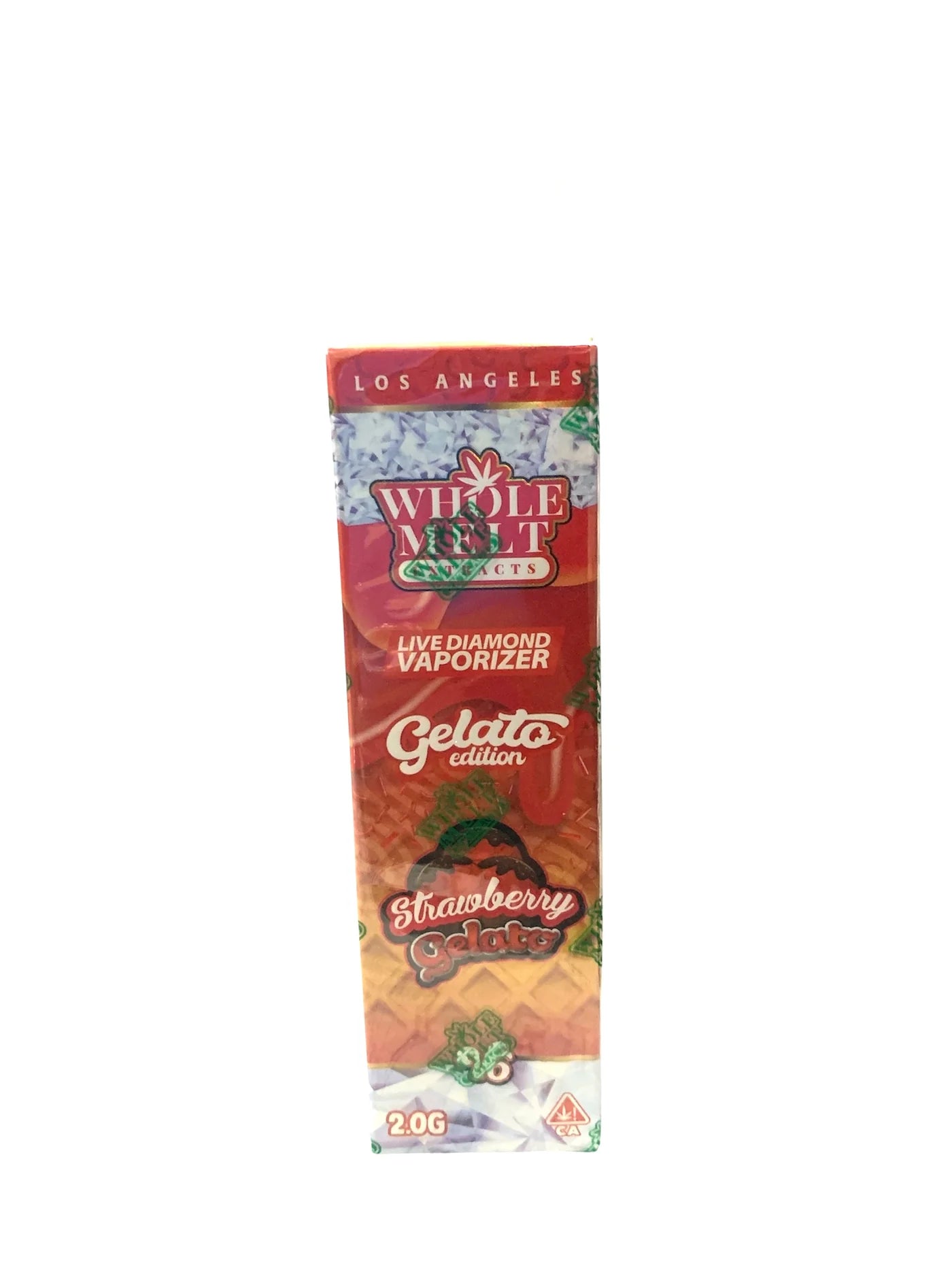 Strawberry Gelato  Live Diamonds Disposable 2g  (WHOLE MELT EXTRACTS)