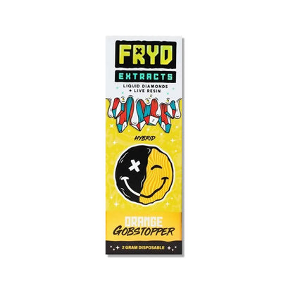Orange Gobstopper Liquid Diamonds Live Resin Disposable 2g (Fryd Extracts)