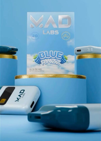 Blue Razz All in One Vape 2G (Mad Labs)