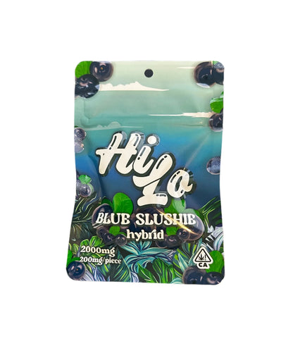 Blue Slushie Hybrid Cannabis Gummies 10pk 2000mg THC (HiLo)