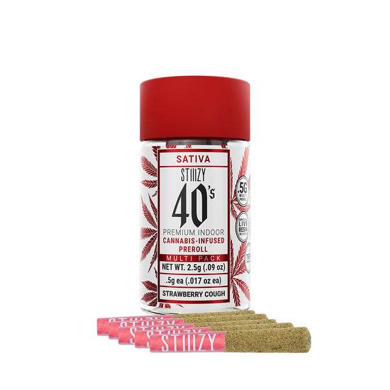 STRAWBERRY COUGH - 40's Infused Preroll 5pk 2.5g (STIIIZY)