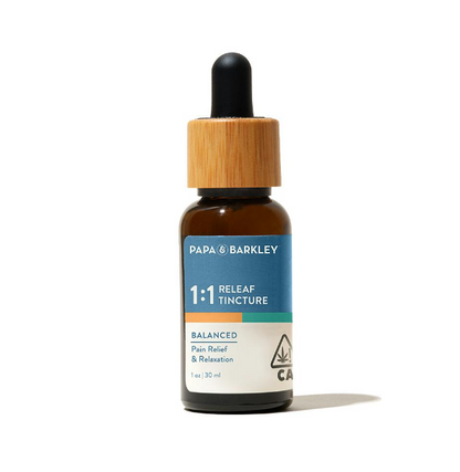 1:1 CBD:THC Releaf Tincture 15ml (Papa & Barkley)