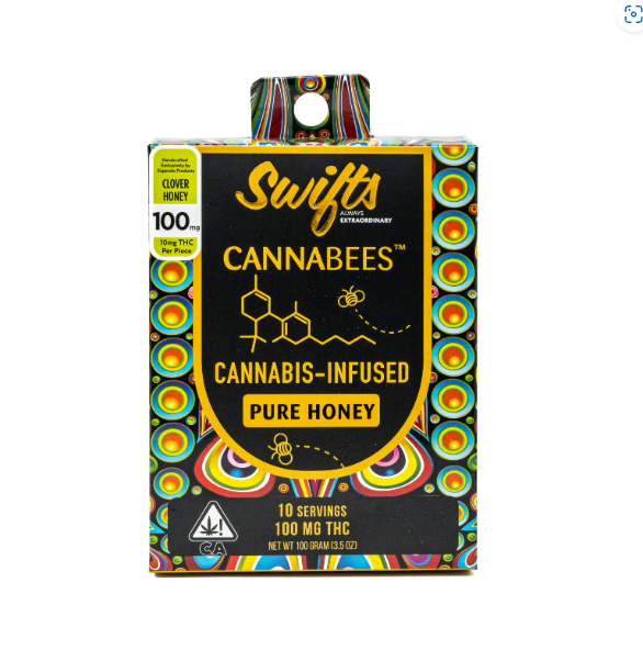 Swifts Cannabees Pure Honey - 100MG (Swifts Edibles)