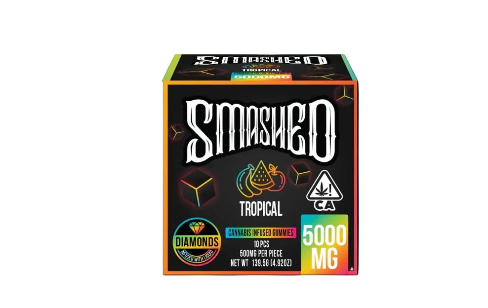 Tropical Assorted Liquid Diamonds Gummies (SMASHED)