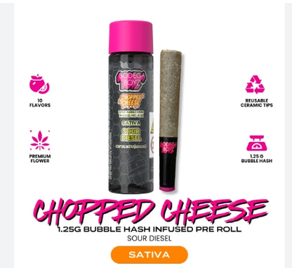 Sour Diesel Bubble Hash Infused Pre-Roll 1.25g (Bodega Boyz)
