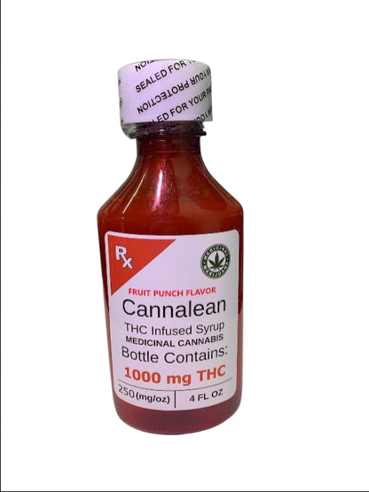 Fruit Punch Syrup 1000mg THC (Cannalean)