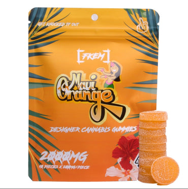 Maui Orange Designer Cannabis Gummies 10pk 2000mg THC (FKEM EDIBLES)