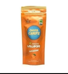 Tangerine Cannabis Lollipops 1pc 300mg THC (Canna Candys)