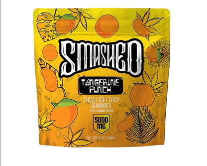 Tangerine Punch THCA Gummies 5000mg 10pk (SMASHED)