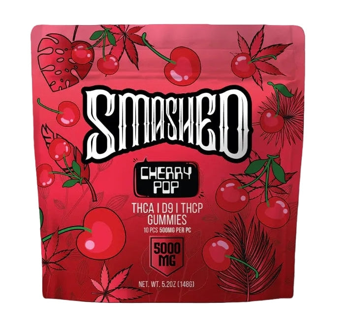 Cherry Pop THCA Gummies 5000mg 10pk (SMASHED)