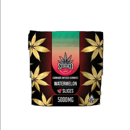 Watermelon Slices Cannabis Infused Gummies 20pk 5000mg THC (Smashed)